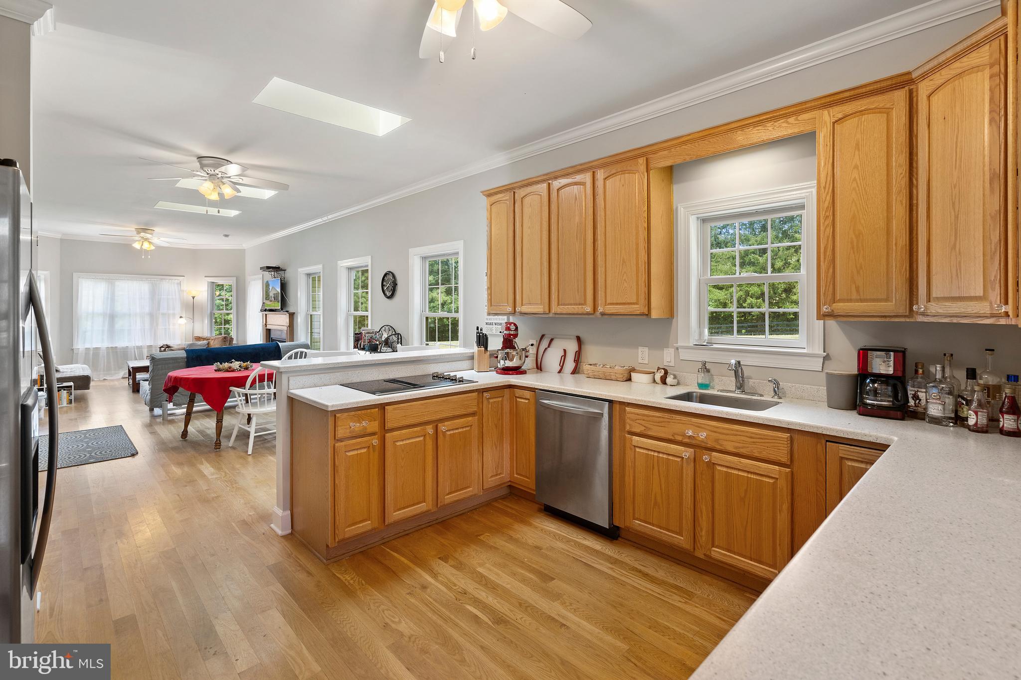 9045 Springs Road Warrenton, VA 20186 - Photo 33 of 50 Large kitchen with custom cabinetry and cooktop