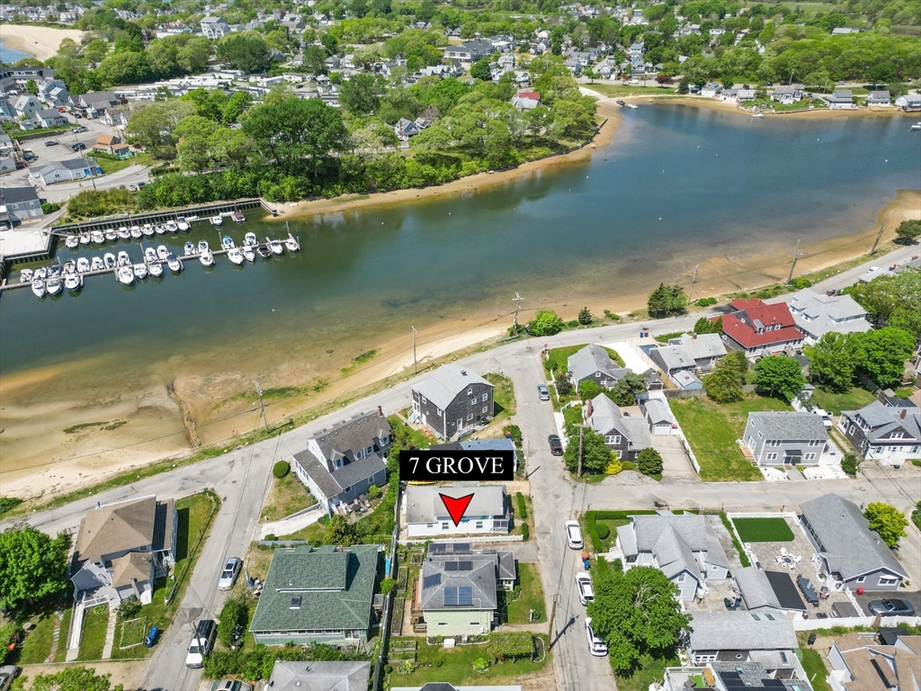 7 Grove Street Wareham, MA 02558 - Photo 5 of 41 an aerial view of residential houses with outdoor space and lake view