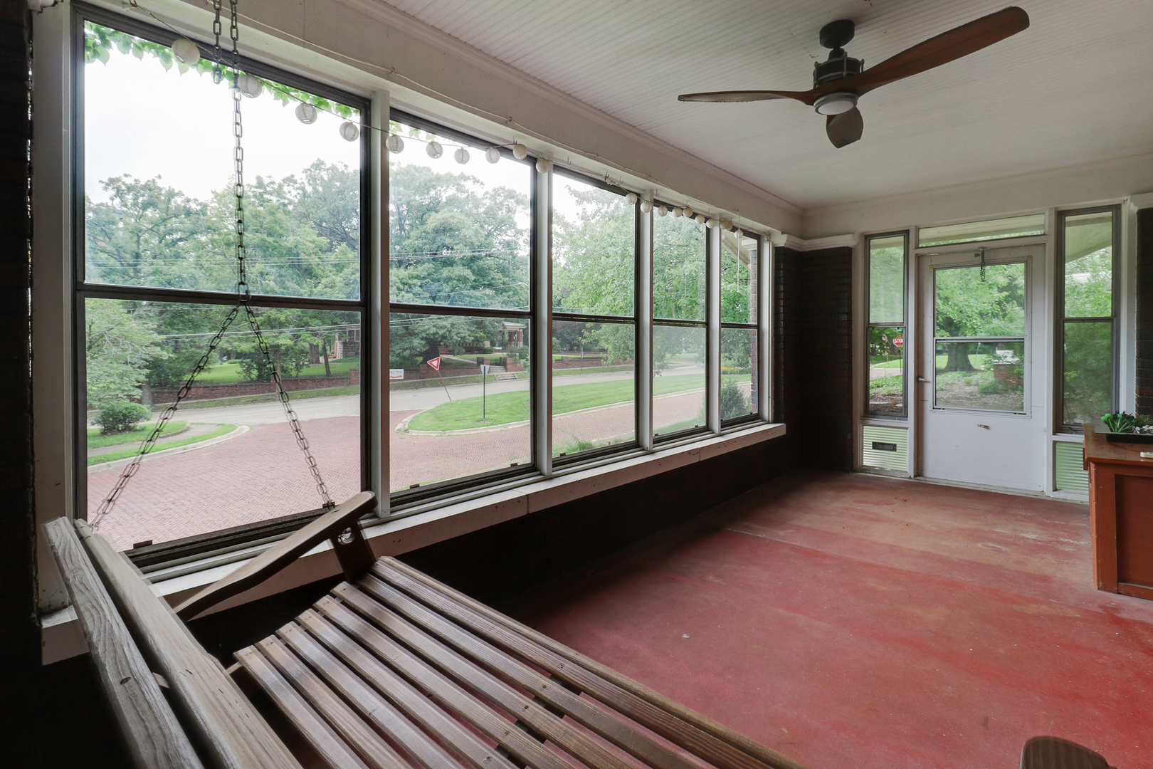4 Clinton Place Normal, IL 61761 - Photo 36 of 38 a view of an empty room with a balcony