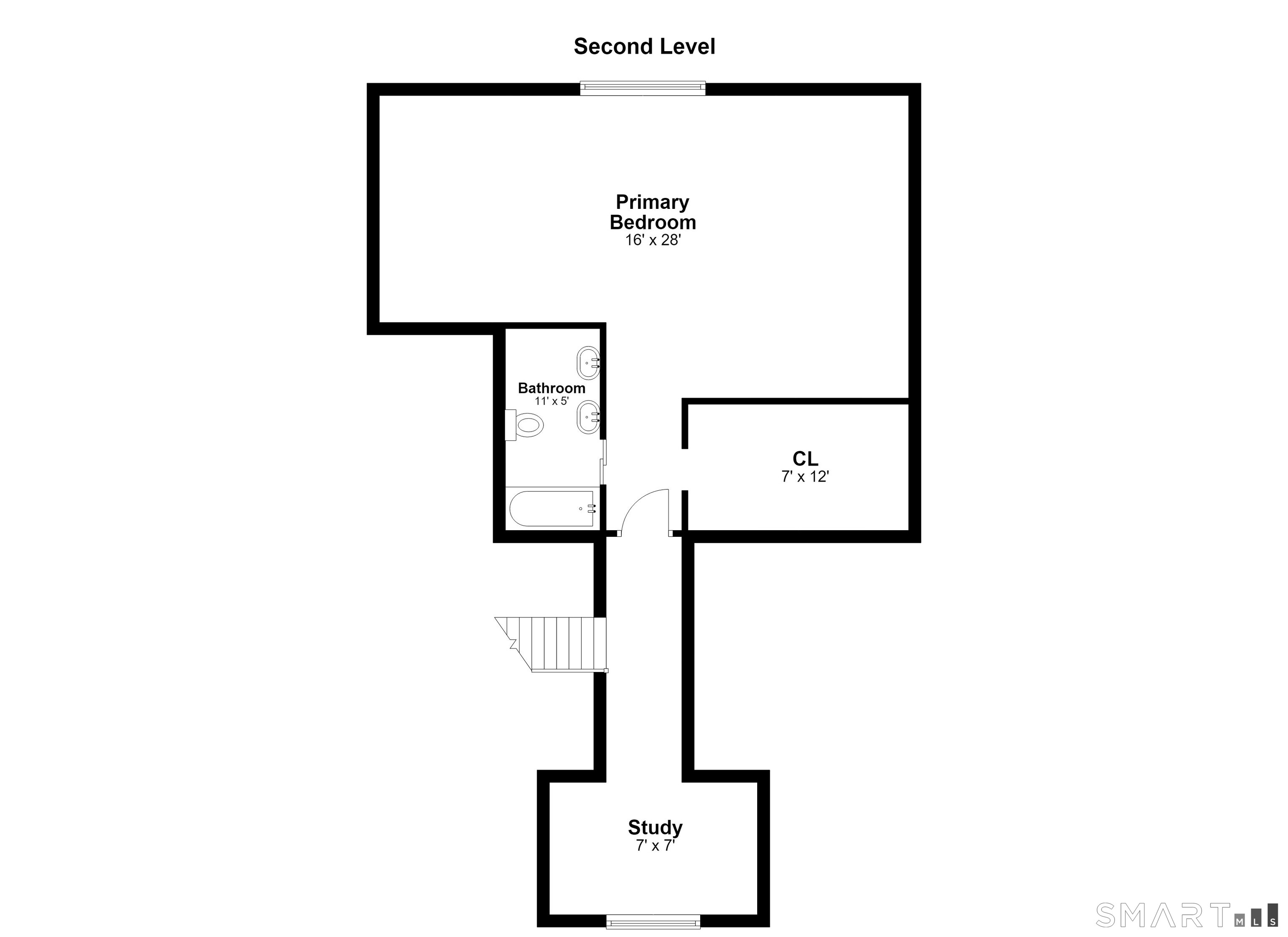 252 Bennetts Farm Road Ridgefield, CT 06877 - Photo 39 of 40 Upper Level - Floorplan