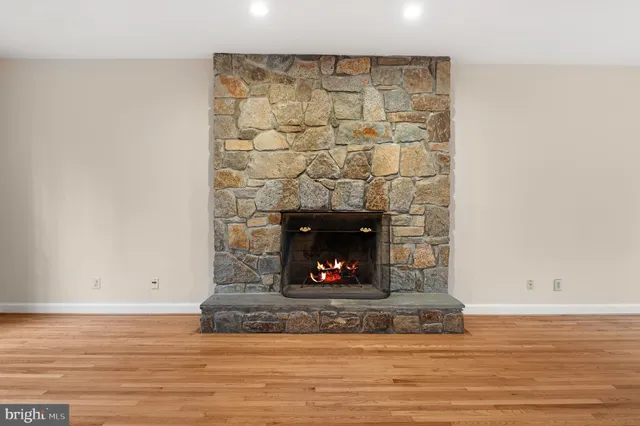 a view of an empty room and closet area
