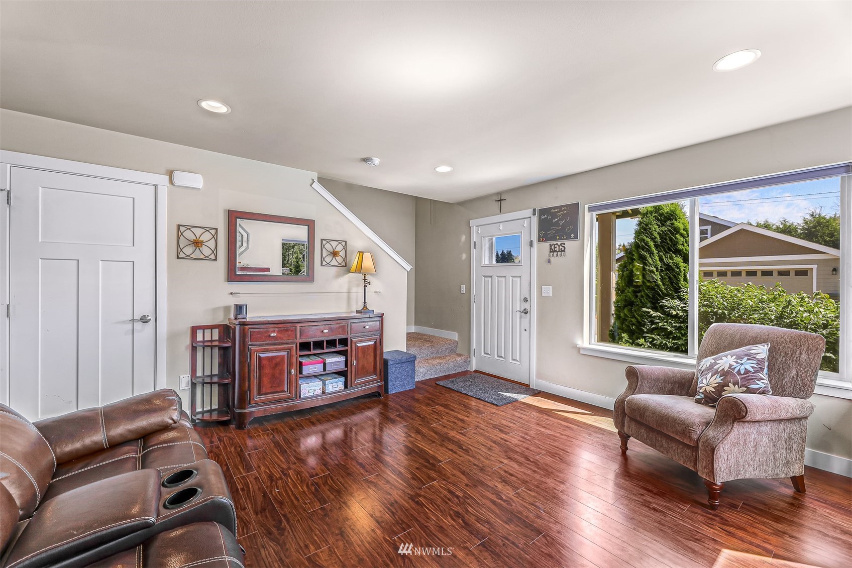 4601 Hall Road Blaine, WA 98230 - Photo 7 of 39 a living room with furniture and a fireplace