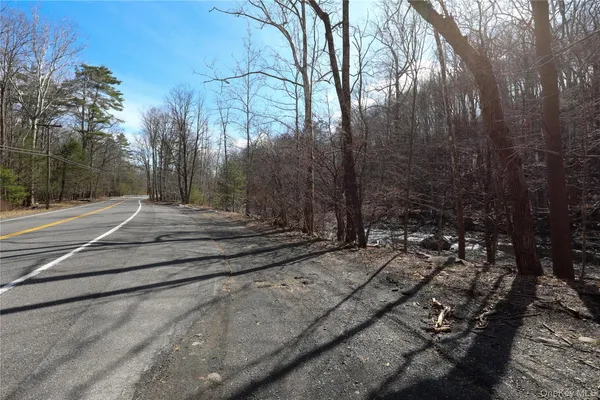 a view of a yard with trees