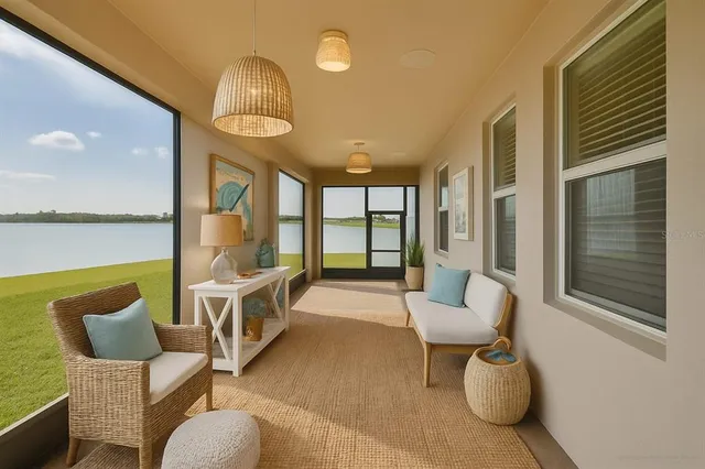 a view of an empty room