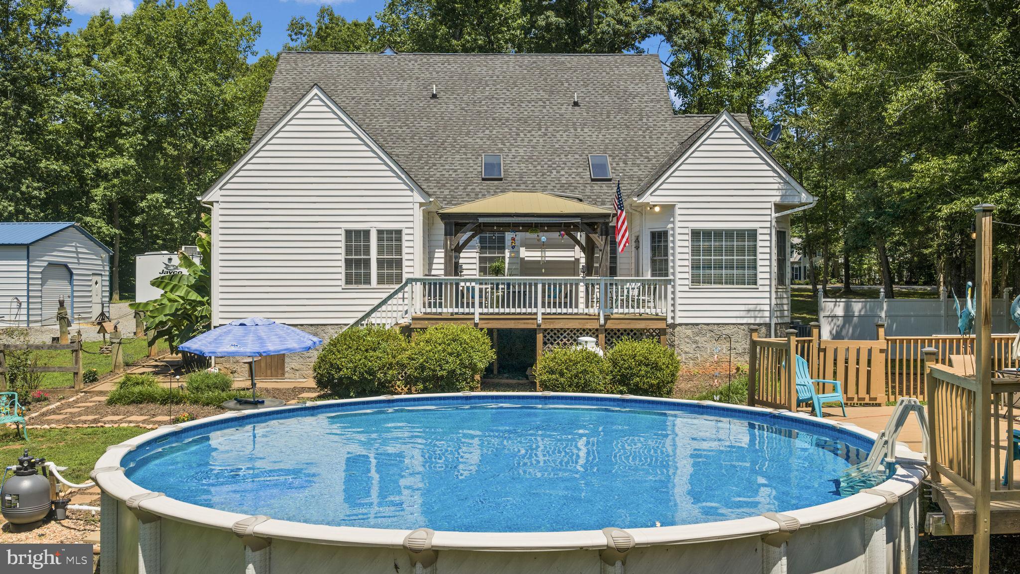 621 Ridgemont Drive Louisa, VA 23093 - Photo 53 of 81 Rear exterior and pool