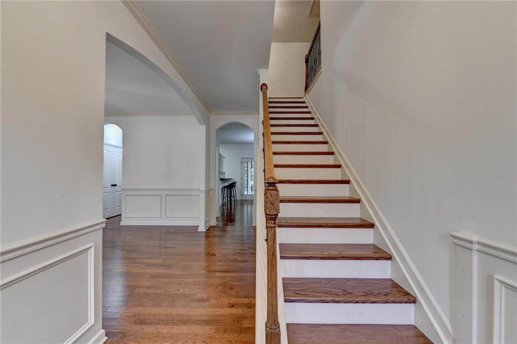 5013 Groover Drive Smyrna, GA 30080 - Photo 4 of 70 a view of entryway and hall with wooden floor