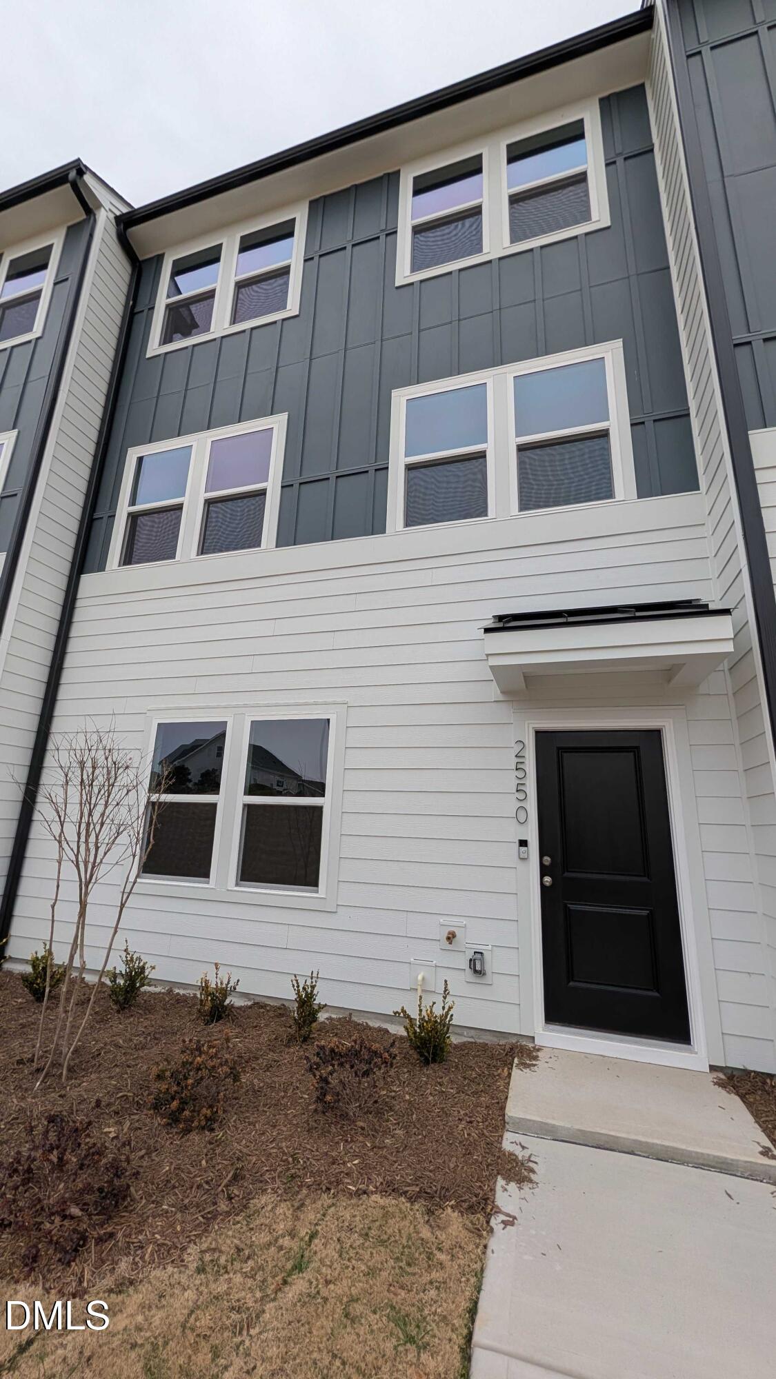 a building view with a outdoor space