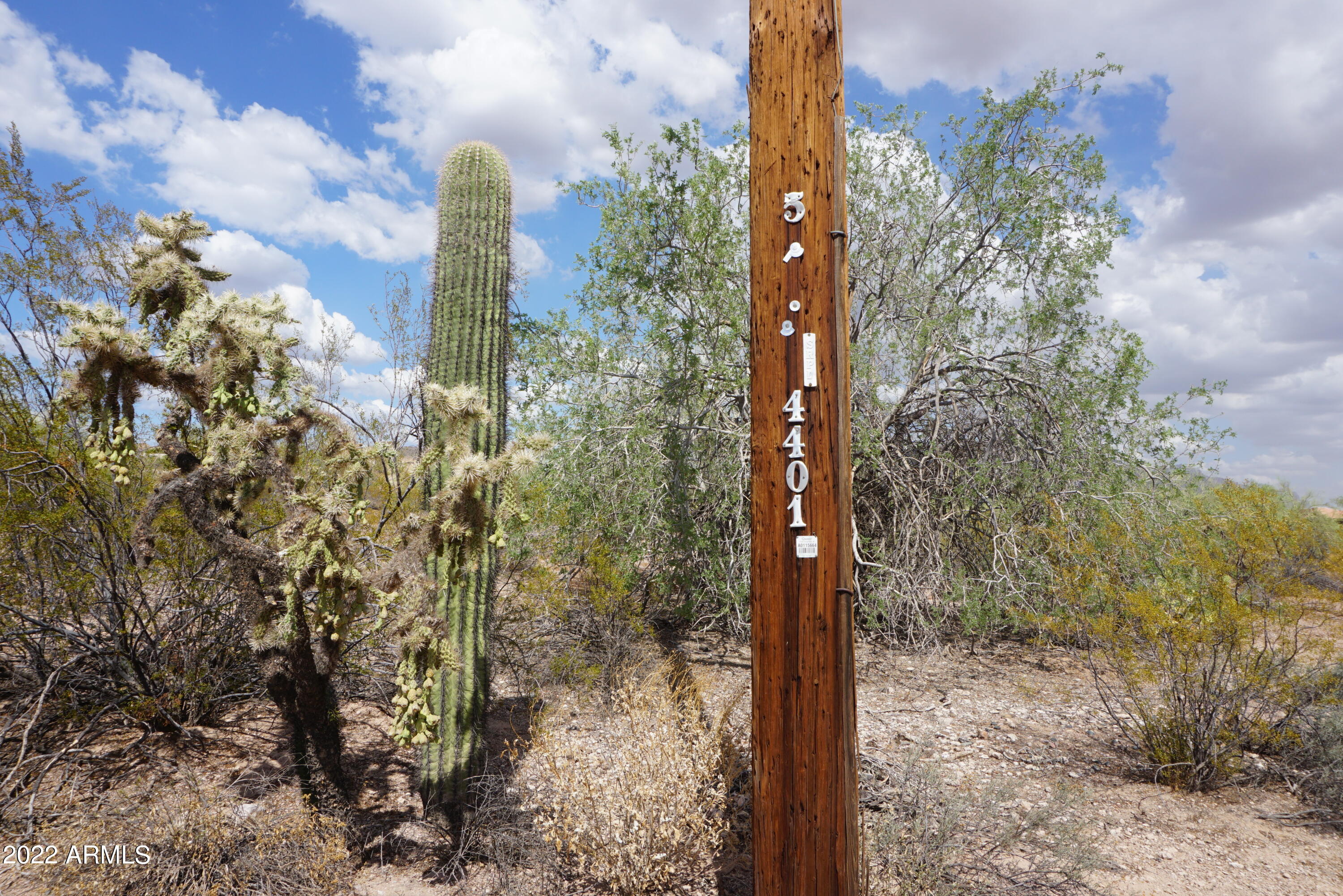 4401 North Winchester Road Apache Junction, AZ 85119 - Photo 3 of 9 Electric Pole with Address