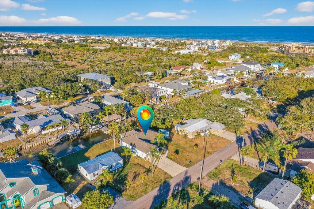 254 Basque Road St. Augustine, FL 32080 - Photo 65 of 67 Aerial view of property's location with a nearby body of water and nearby suburban area