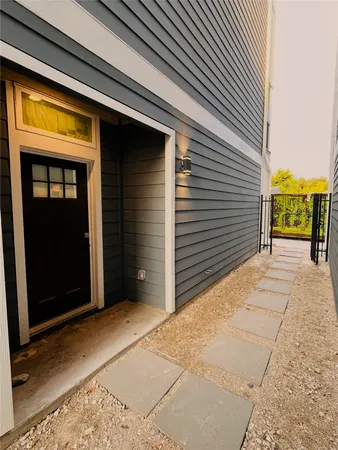 a view of a door of the house