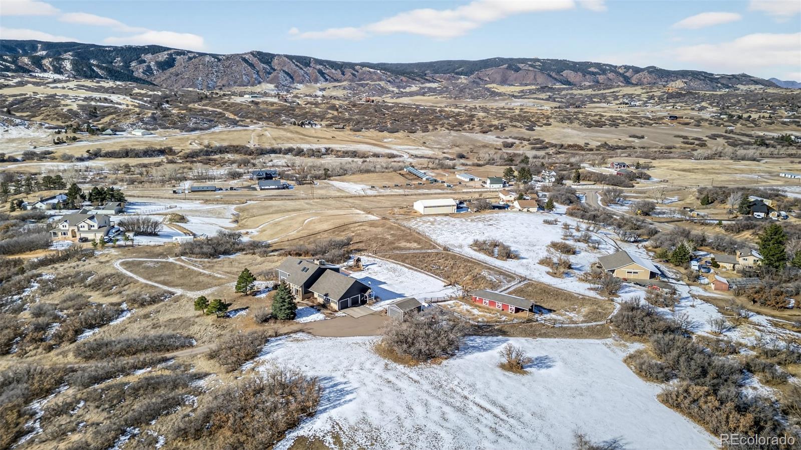 4205 West Parkridge Road Sedalia, CO 80135 - Photo 14 of 50 a view of city and mountain