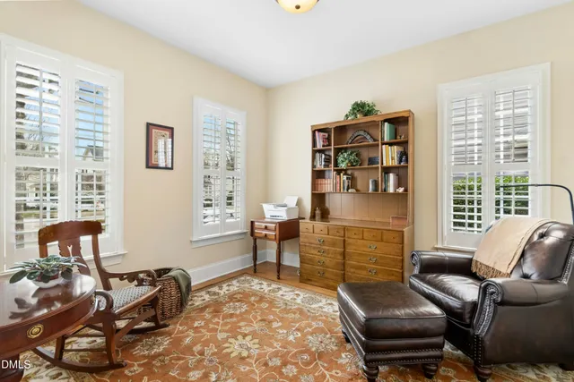 a room with furniture and a window