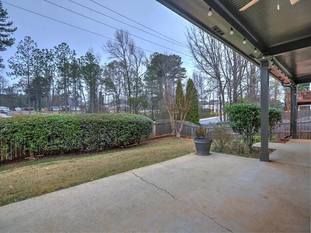 a view of street sign