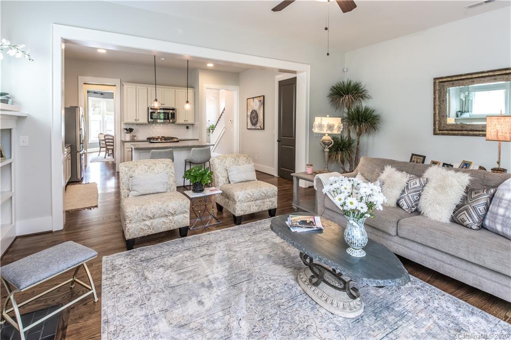 440 Hollyhock Lane Fort Mill, SC 29708 - Photo 7 of 28 a living room with furniture and view of kitchen