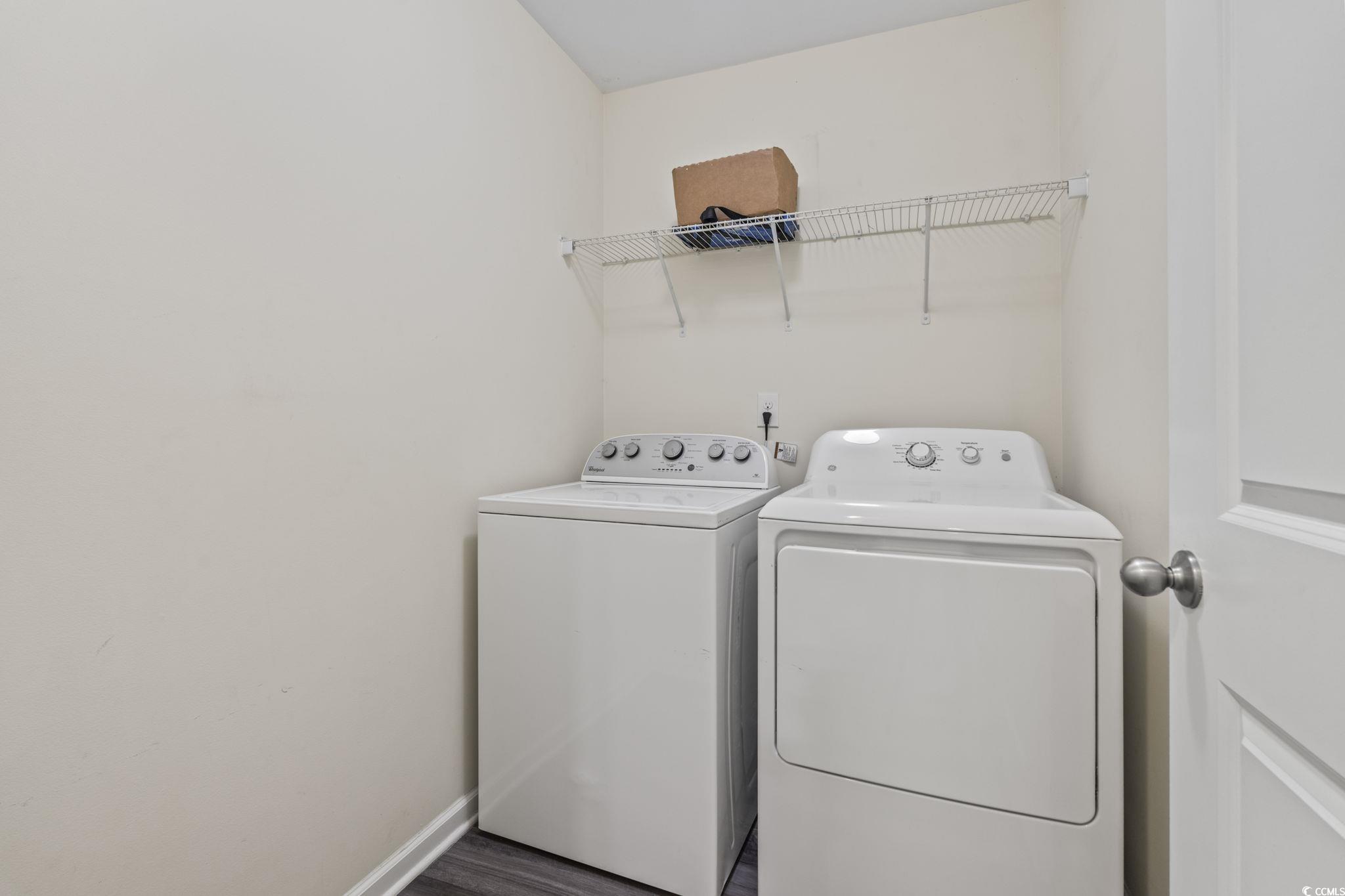 3151 Holly Loop Conway, SC 29527 - Photo 23 of 31 Washroom featuring washer and dryer and baseboards