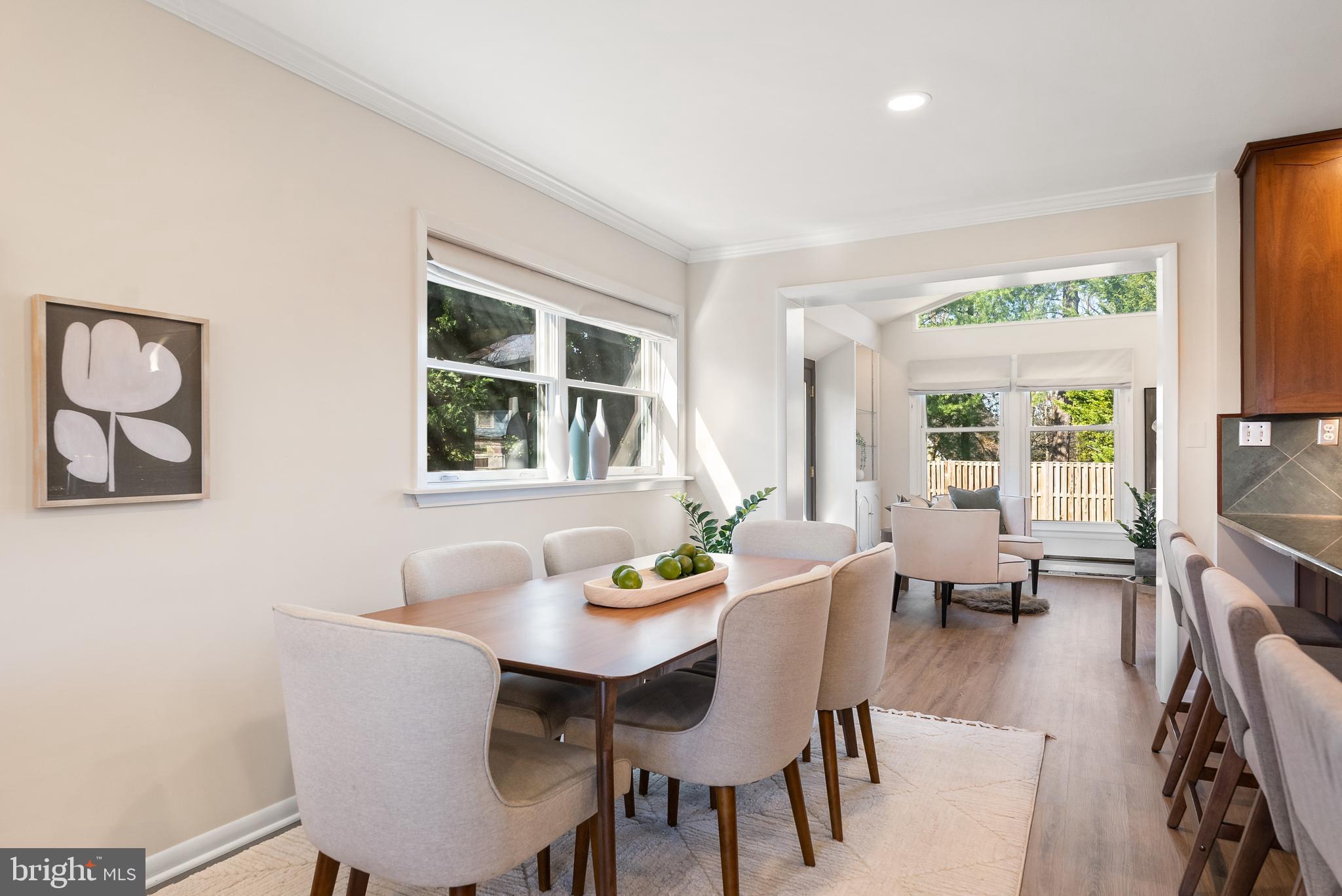 6417 Tone Drive Bethesda, MD 20817 - Photo 12 of 50 a view of a dining room with furniture window and outside view