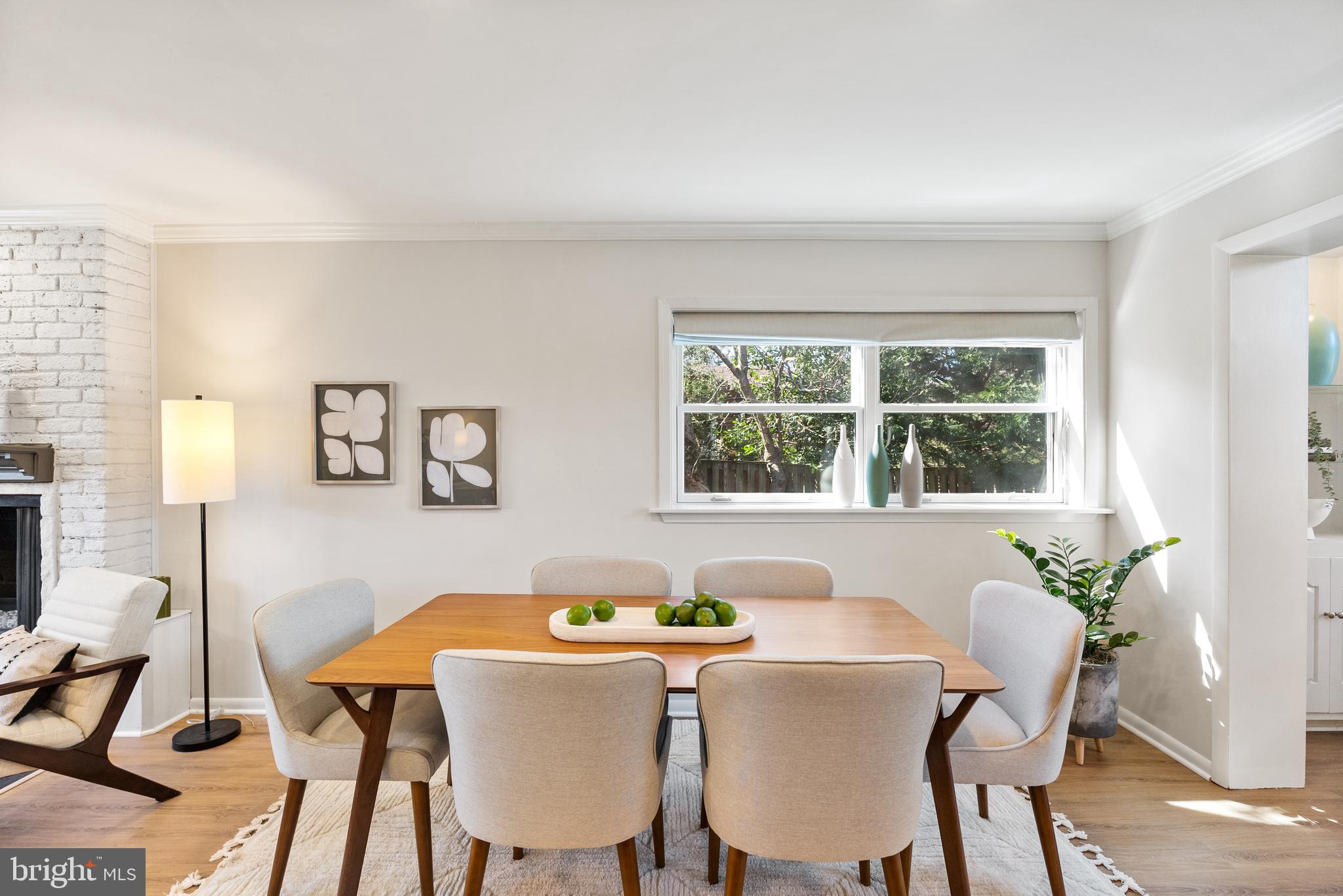 6417 Tone Drive Bethesda, MD 20817 - Photo 13 of 50 a view of a dining room with furniture and a window