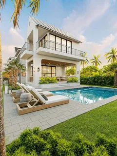 a view of a house with a swimming pool