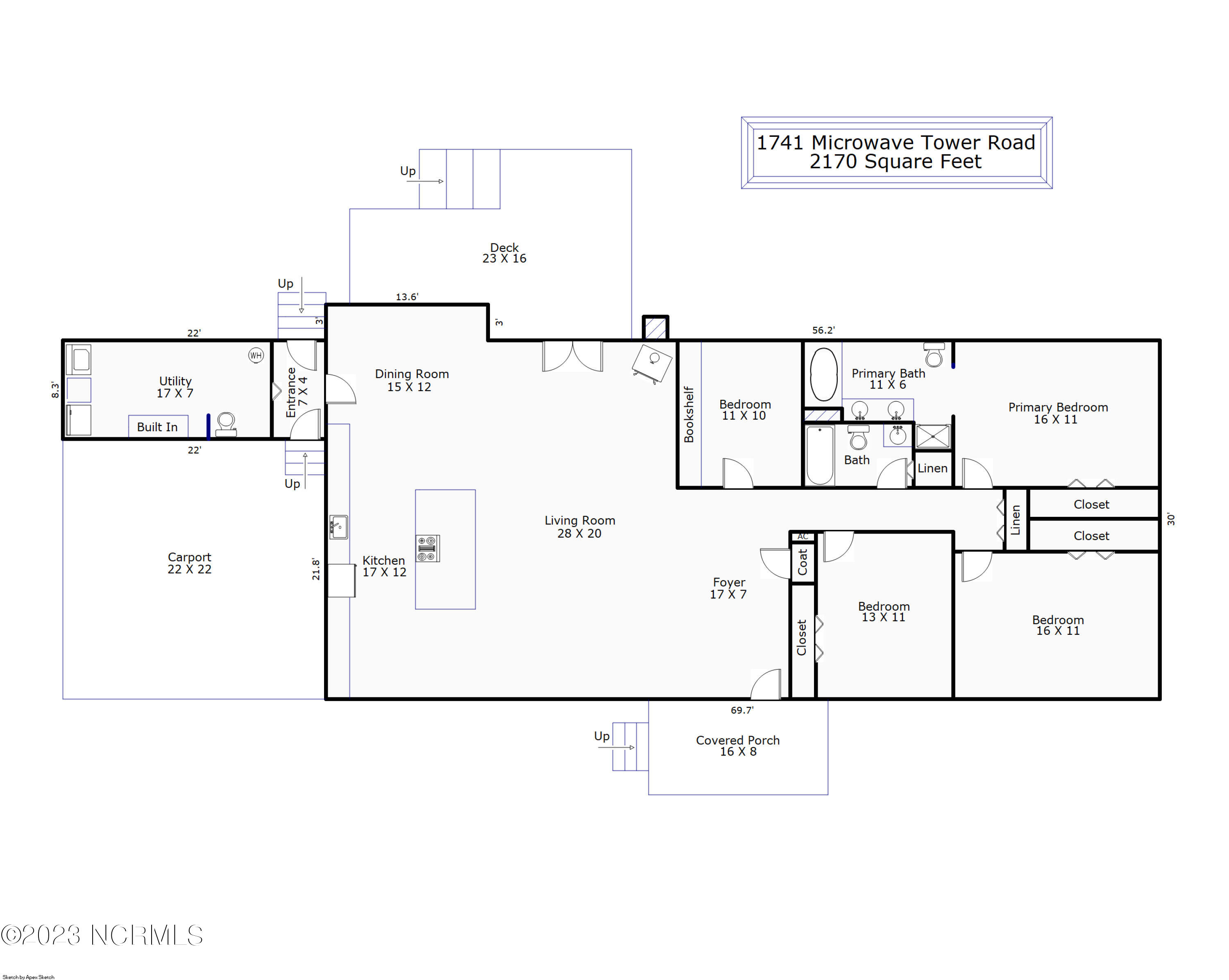 1741 Microwave Tower Road Council, NC 28434 - Photo 27 of 27 Floor Plan