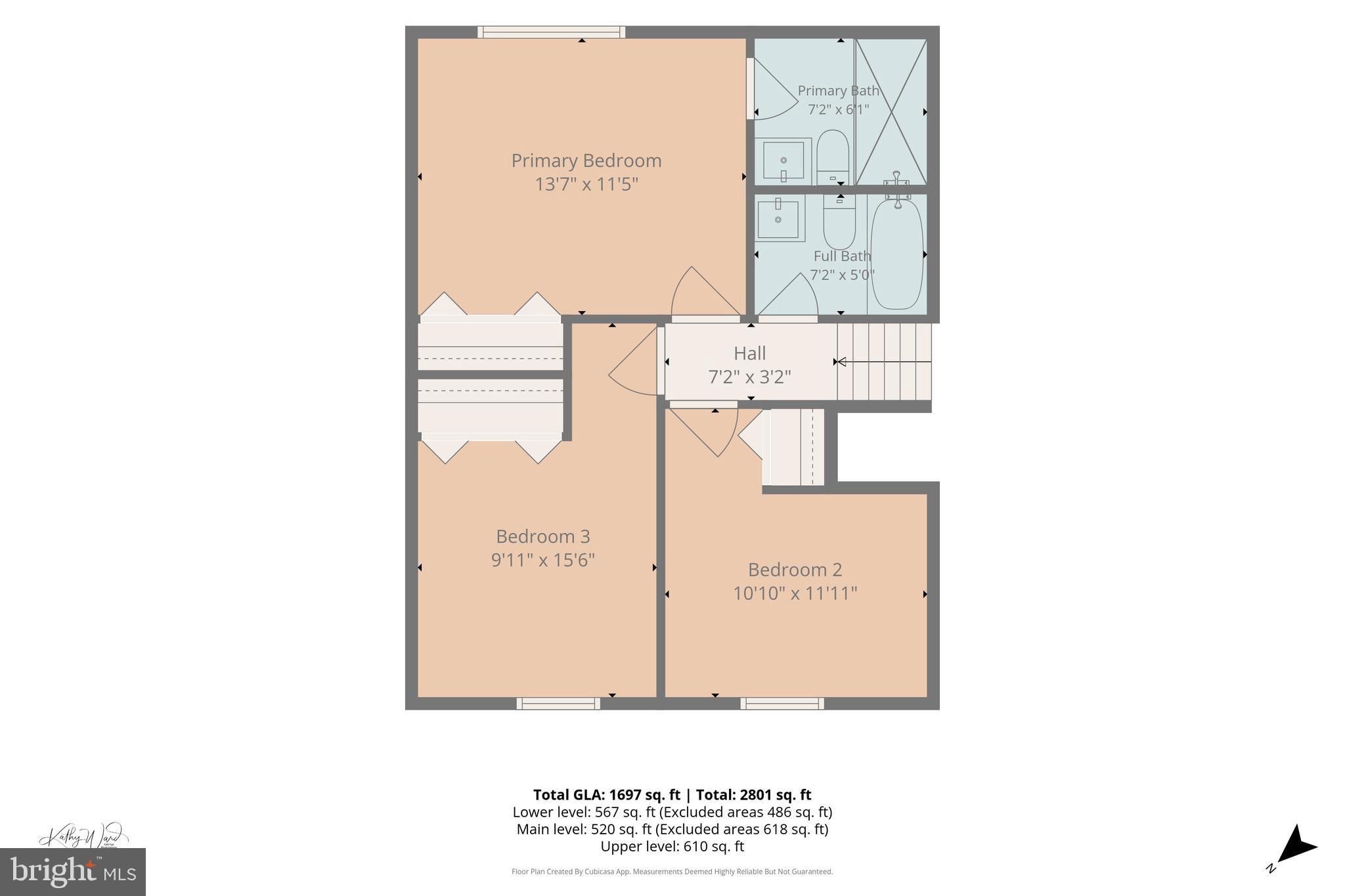 273 Severn Road Millersville, MD 21108 - Photo 39 of 41 Floor Plan: Upper Level
