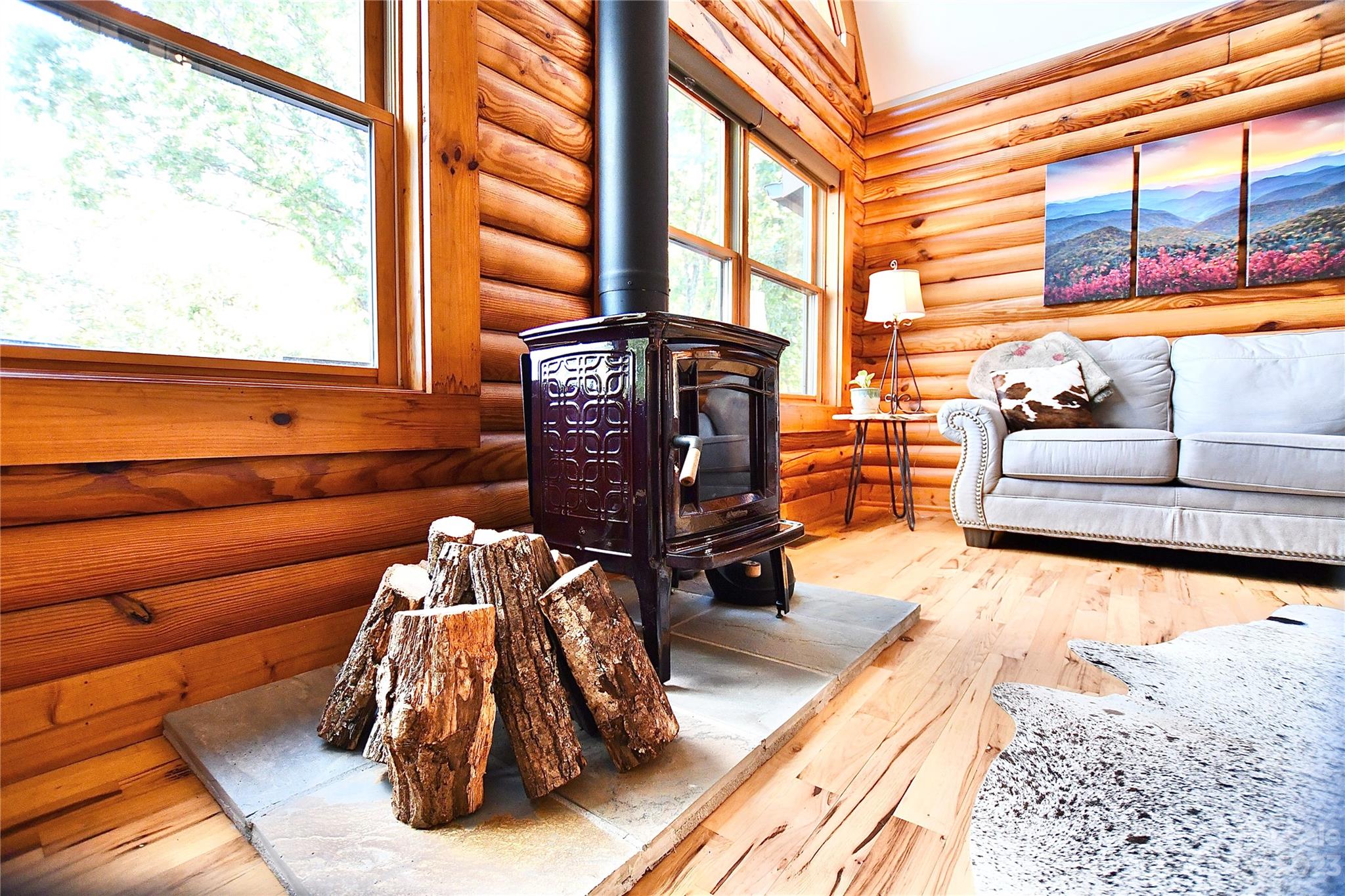 3703 Back Bluff Drive Morganton, NC 28655 - Photo 19 of 48 a bedroom with furniture and a large window