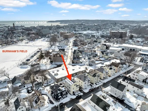 an aerial view of a city