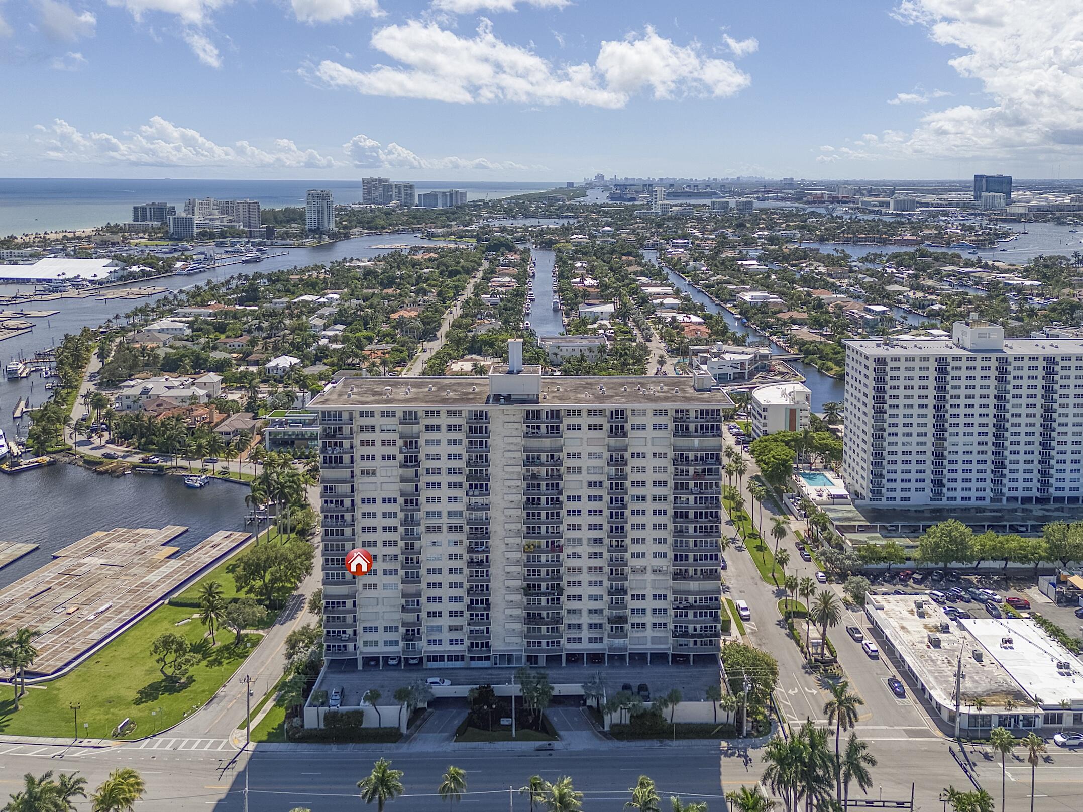 2500 East Las Olas Boulevard, Unit 802 Fort Lauderdale, FL 33301 - Photo 57 of 67 a view of a city with tall buildings