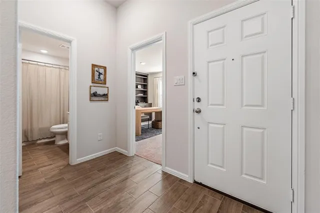 wooden floor in an empty room