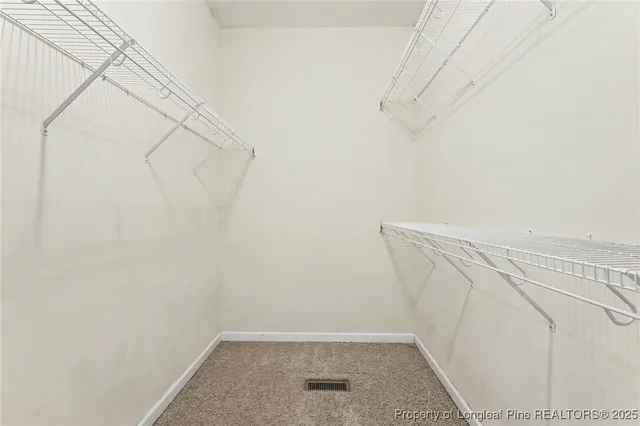 a view of small space with empty racks