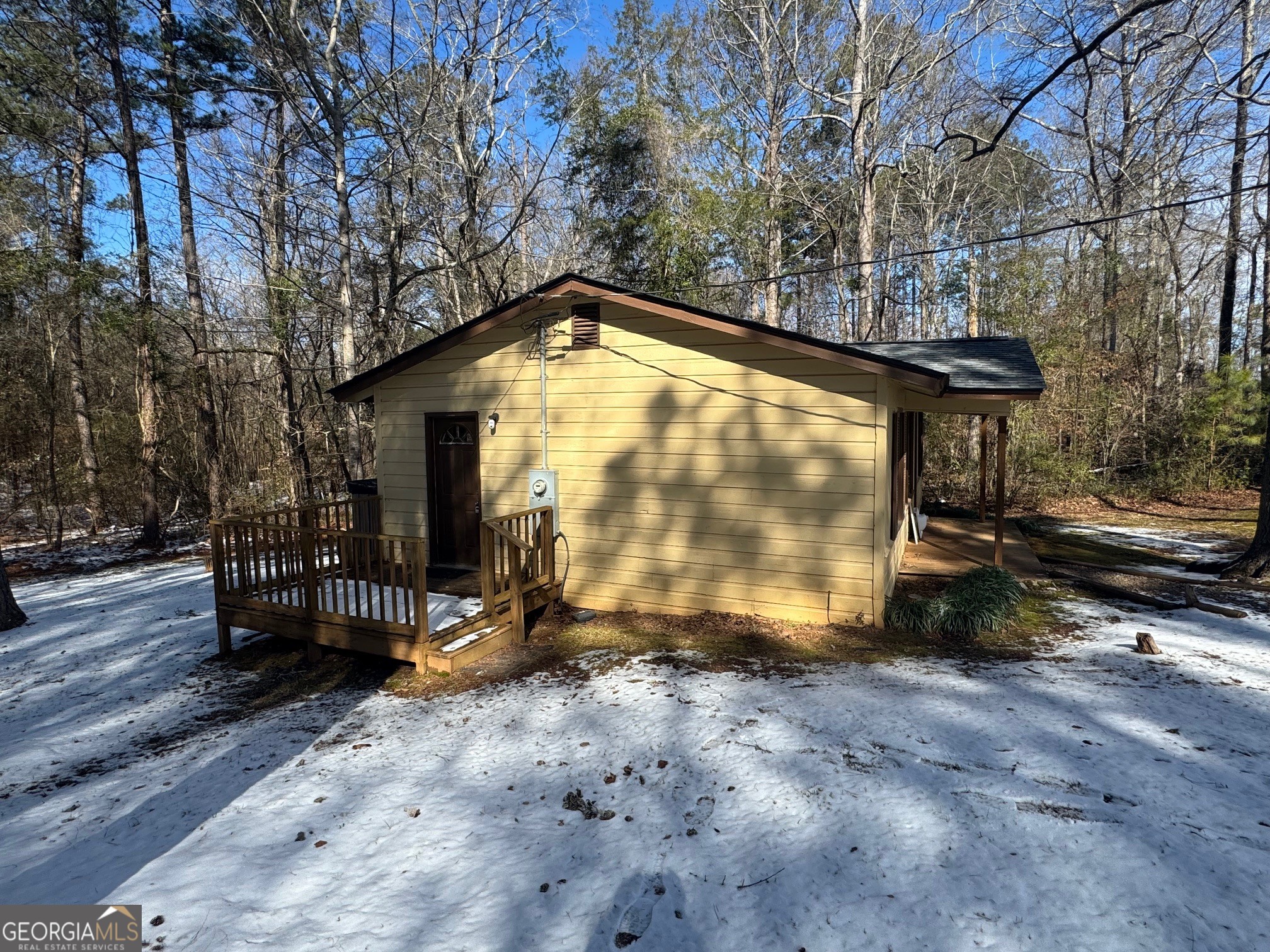 2574 Wire Bridge Road Arnoldsville, GA 30619 - Photo 8 of 10 a view of backyard with large trees