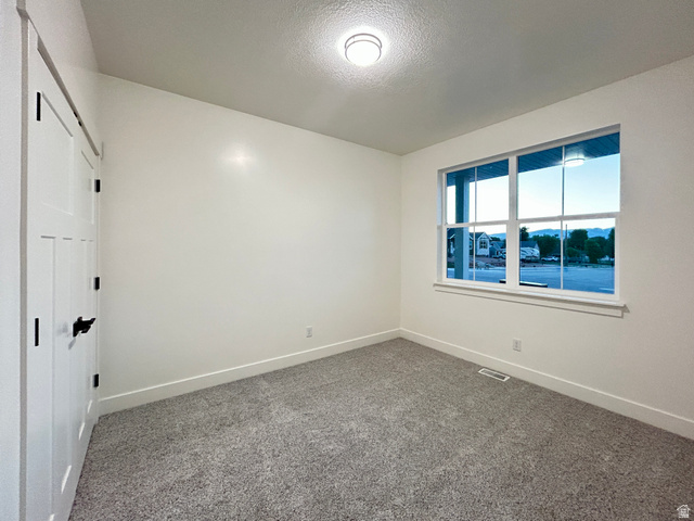 6 South 450th West Gunnison, UT 84634 - Photo 17 of 45 Bright interior space featuring a large window with white trim, gray textured carpet, and white walls