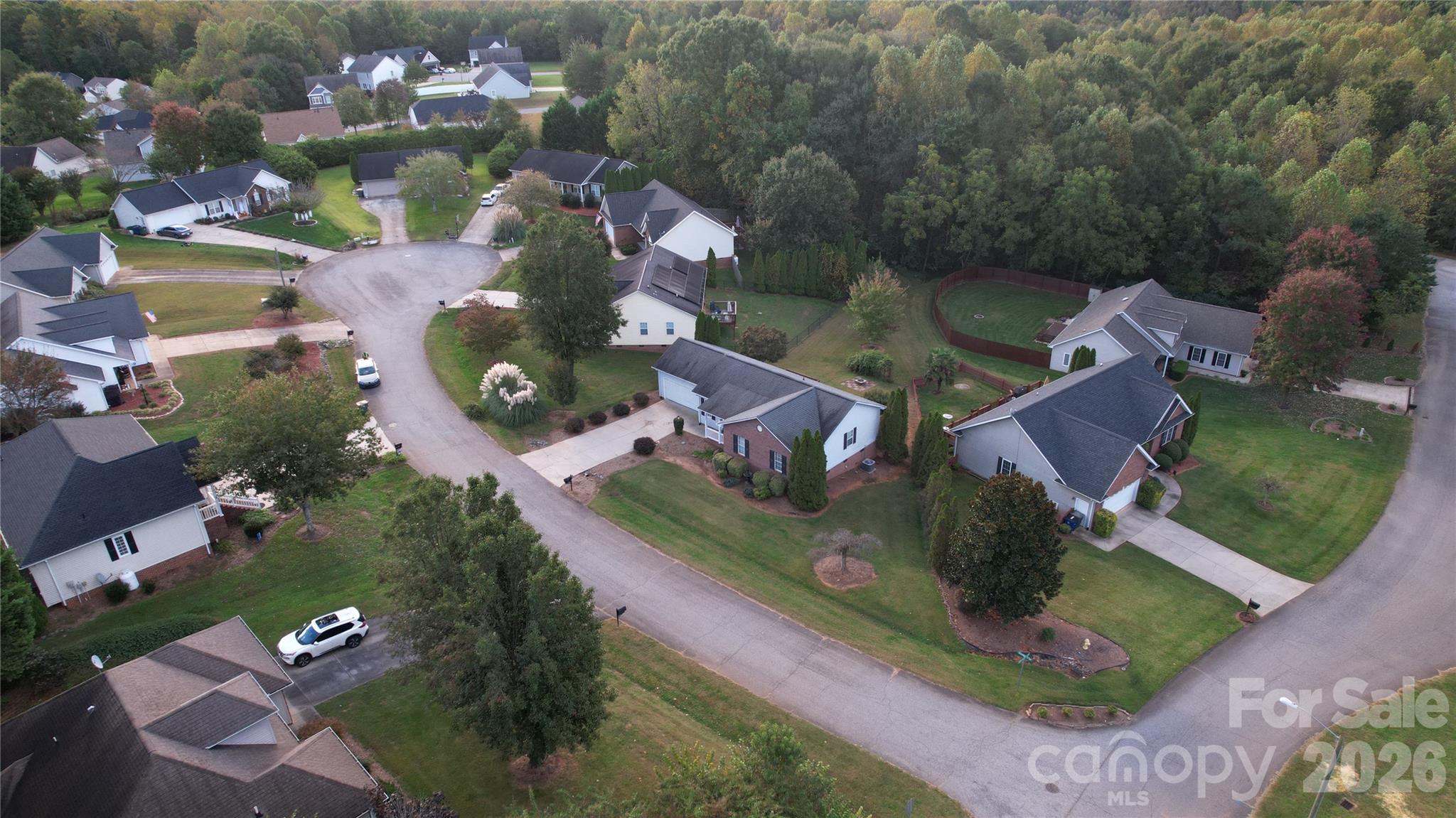 711 Braemore Court Northwest Conover, NC 28613 - Photo 22 of 25 an aerial view of a house with a yard