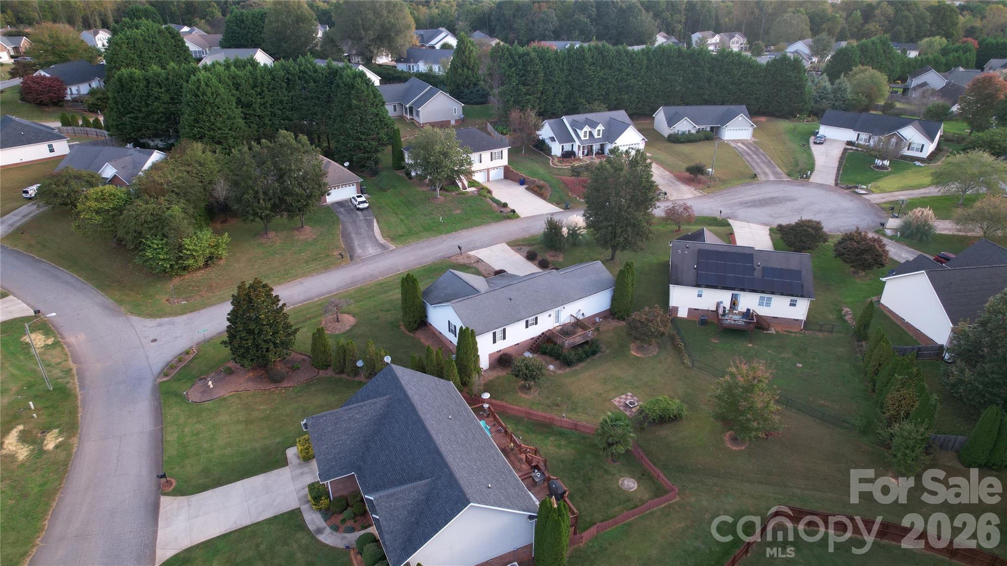 711 Braemore Court Northwest Conover, NC 28613 - Photo 23 of 25 an aerial view of a house with outdoor space swimming pool and outdoor seating