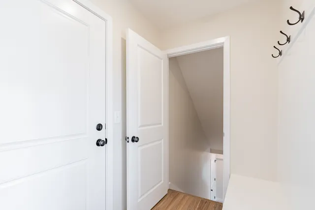 a view of a bathroom with a shower