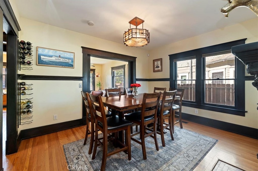 4161 University Riverside, CA 92501 - Photo 19 of 53 a view of a dining room with furniture window and wooden floor
