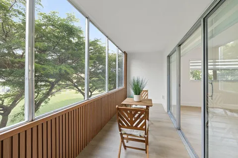 a outdoor view with a sitting space