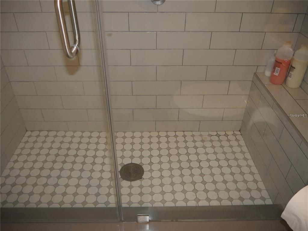 6165 Chesham Drive, Unit 5 New Port Richey, FL 34653 - Photo 18 of 35 a bathroom with a shower