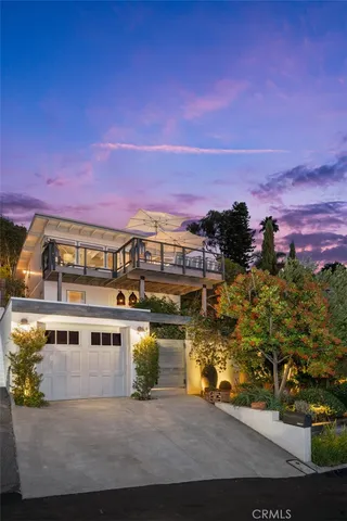 a large building with a view of city