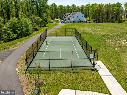 a view of swimming pool with a garden