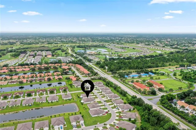 an aerial view of a city