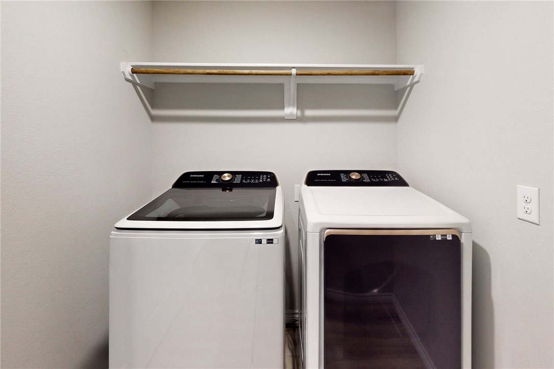 2010 Chief Street Bryan, TX 77807 - Photo 20 of 29 a view of storage and utility room with washer and dryer