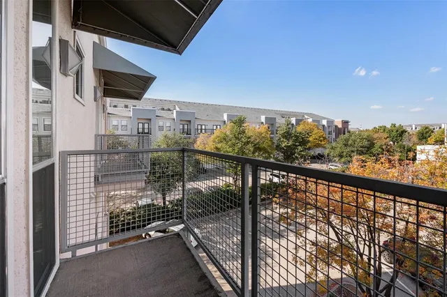 a view of a balcony