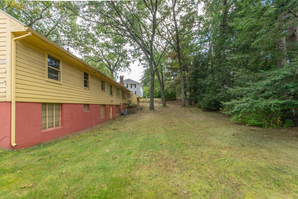 182 Dayton Street Springfield, MA 01118 - Photo 6 of 30 a backyard of a house with large trees and plants