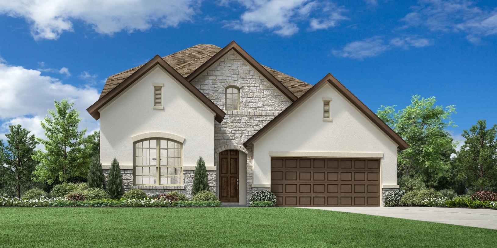 7902 Oakside Court Fulshear, TX 77441 - Photo 1 of 12 a front view of a house with garden
