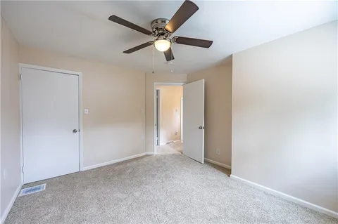 a view of an empty room