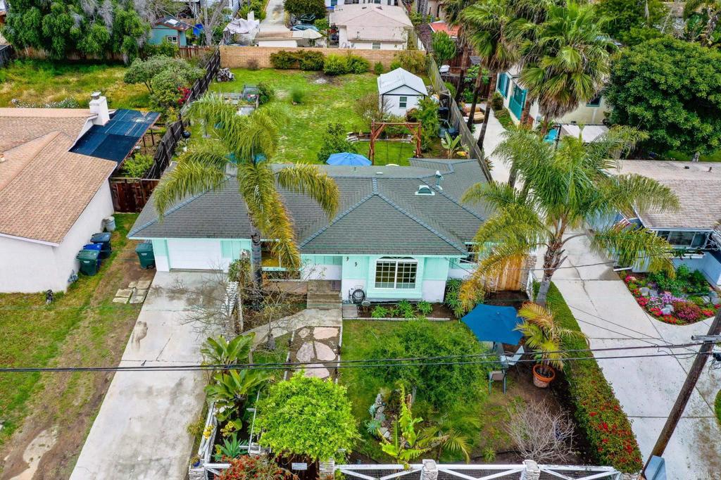1043 Aloha Drive Encinitas, CA 92024 - Photo 2 of 27 an aerial view of residential houses with outdoor space and trees