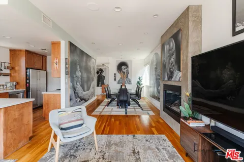 a room with furniture and a window