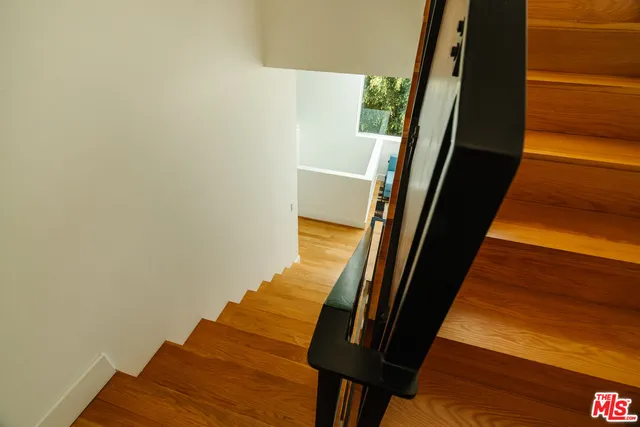 a utility room with trees