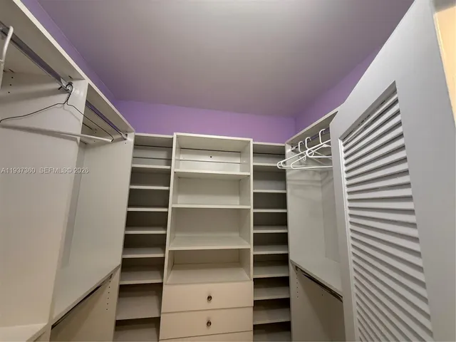 a view of walk in closet