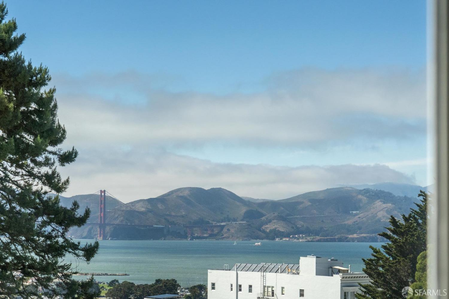 2421 Larkin Street San Francisco, CA 94109 - Photo 27 of 29 a view of a town with mountains in the background